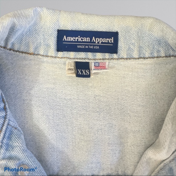 American Apparel Oversized Light Denim Jacket - Picture 4 of 10